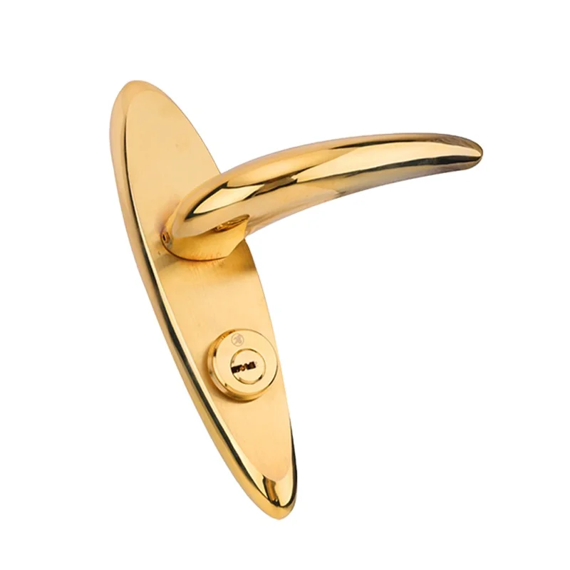 Завод HUTLON, оптовая продажа, дверной замок из нержавеющей стали и дверная ручка, блокировочная панель с цилиндрами замка