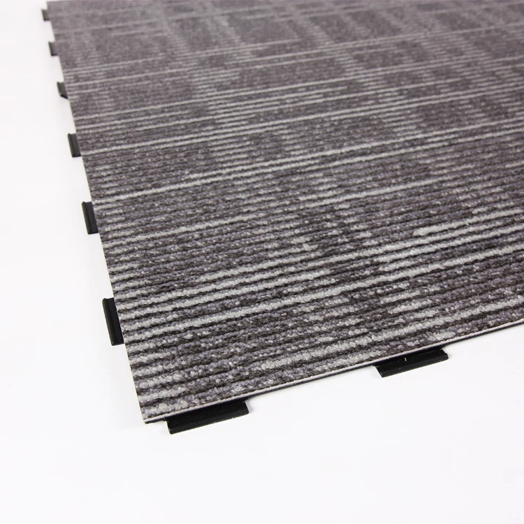 Anti-Static Elevator Fireproof Plastic Interlocking Floor Tiles Pvc Garage Carpet Lvt Click 5MM Vinyl Floor