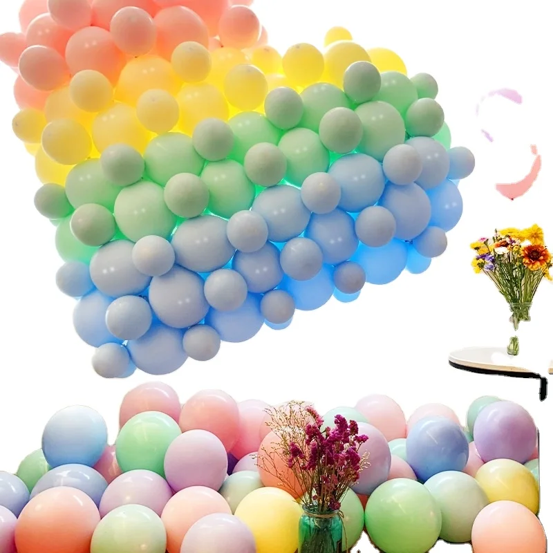 Wholesale 12inch 100pcs/bag Macaron Balloon Pastel Latex balloon Macaroon Party Balloon for Baby Shower Decoration