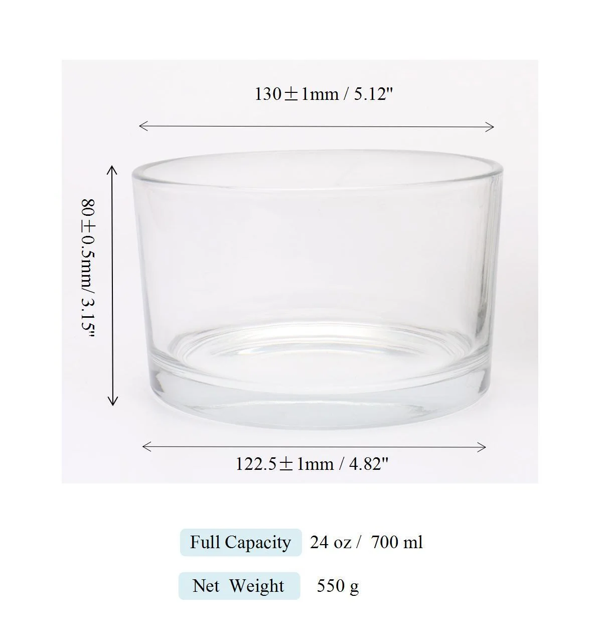 
Three Wick 3 Wick Tumbler Glossy White Matte Shiny White Clear Wide Mouth Big Large Glass Candle Jars with lids 