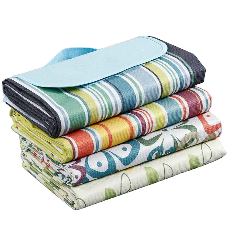 Mat Picnic Blanket Straw Sitting Pad With Leather Quilt Picnic Blanket All Season Universal Portable Picnic Mat