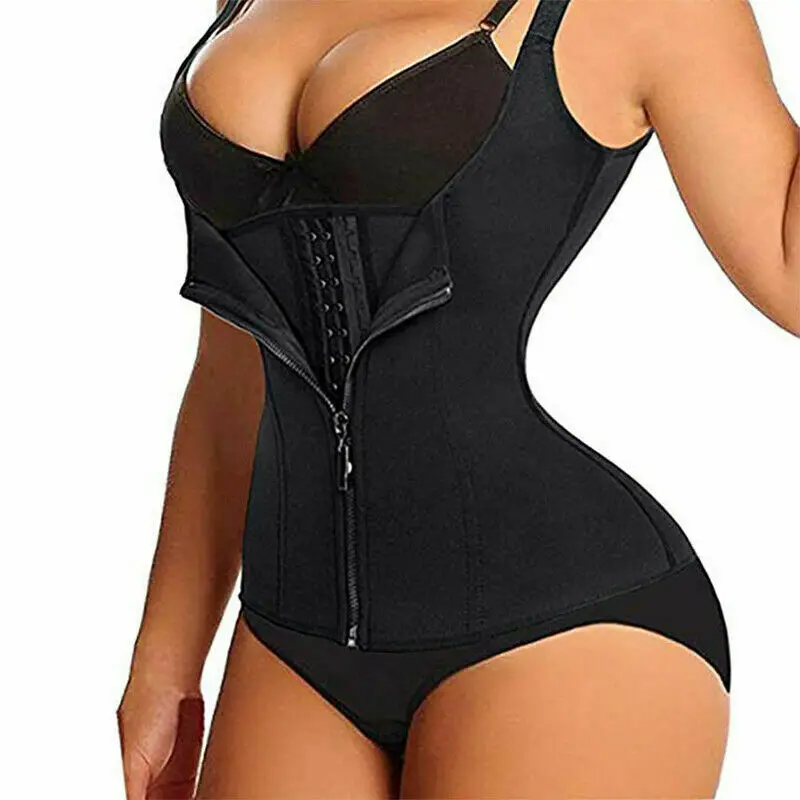 High Quality Women Burn Fat Sauna Sweat Vest Waist Trainer Shaper Tummy Control Shapewear