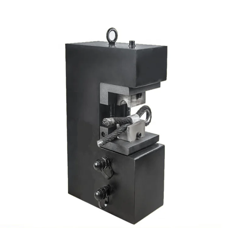 Hydraulic wire rope sleeve press