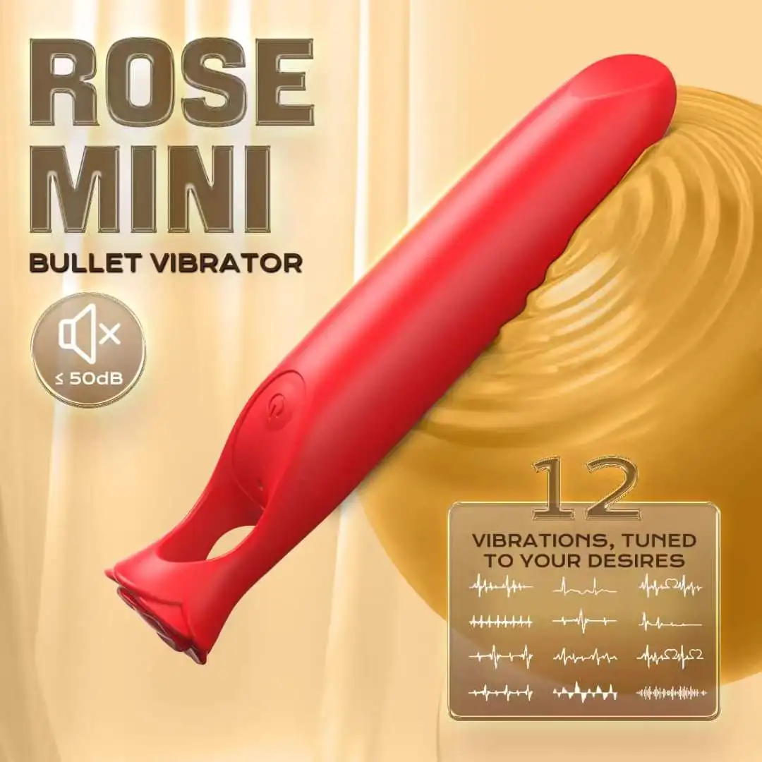 New York  Rose Bullet Lipstick Double vibrator Female Waterproof Silicone Couple Wholesale Sex Toys Orgasm Massage