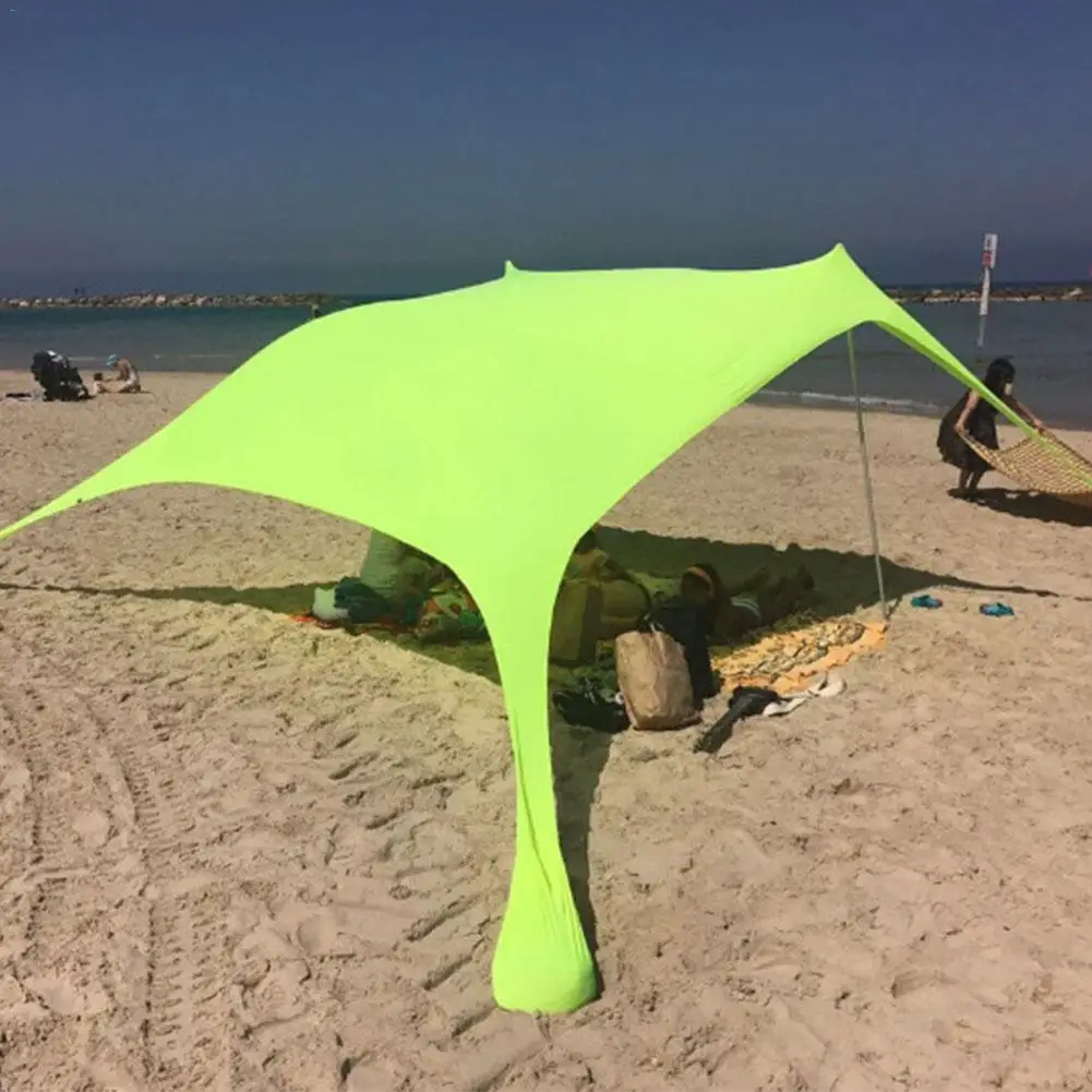 Beach Tent Beach Sunshade Sun Shade Tent With Sandbag Tents Canopy Shade Membrane for Beach Umbrella