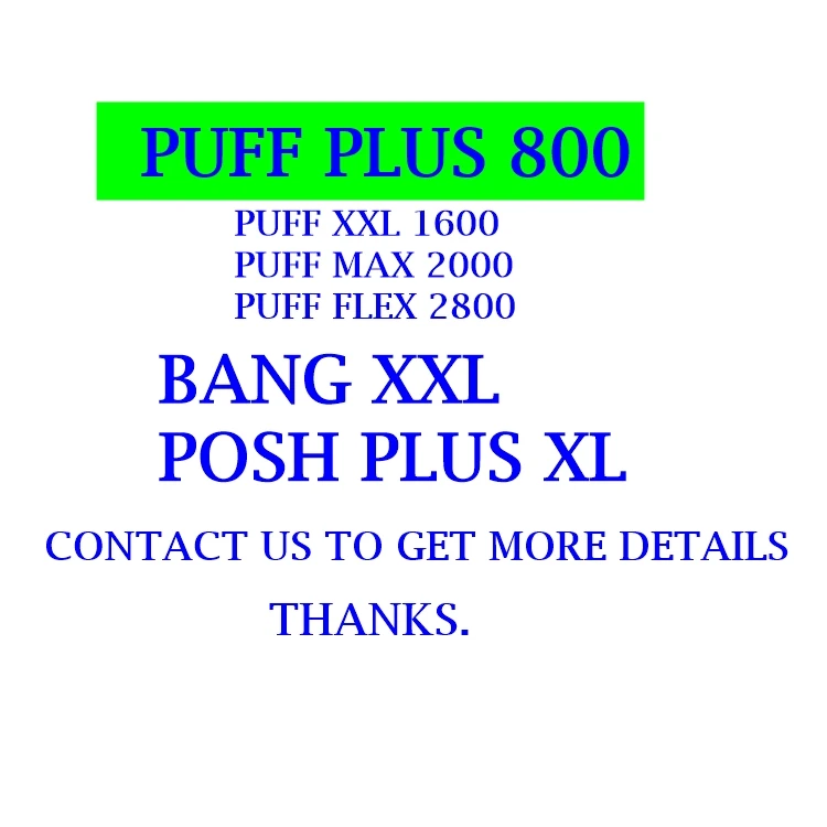 
In stock plus puffs 48 flavros pufful pluse 800 