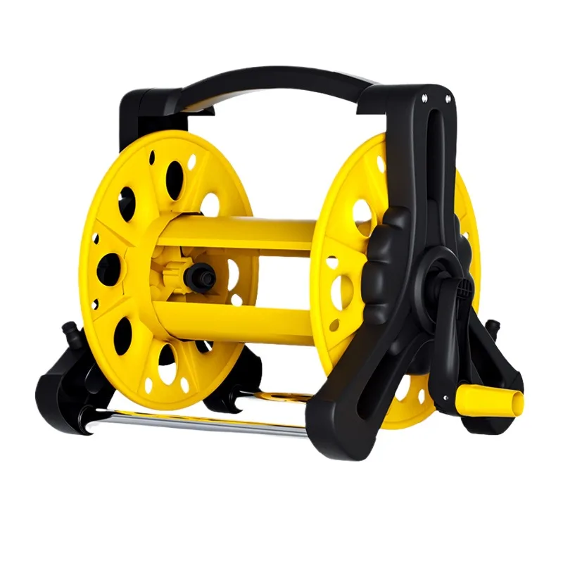Household car wash water pipe water gun storage rack large yellow water pipe car garden hose pipe reel