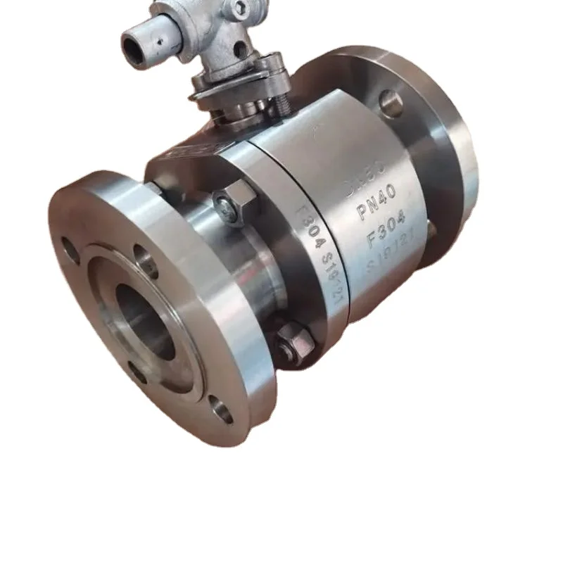 2024 DN20 Flange Ends Water Control Floating Ball Straightway Type Ball Valve