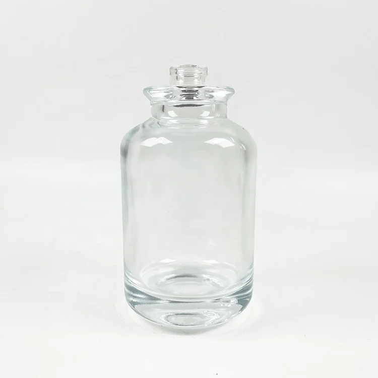 custom clear spray perfume bottle round glass perfume bottle luxury 30ml  50ml 100ml perfume bottle  with box