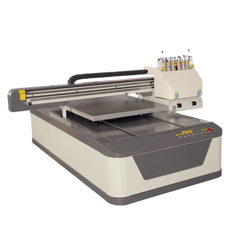 mental UV printerToshiba-printhead 6090 Flatbed UV Printers for indoor use