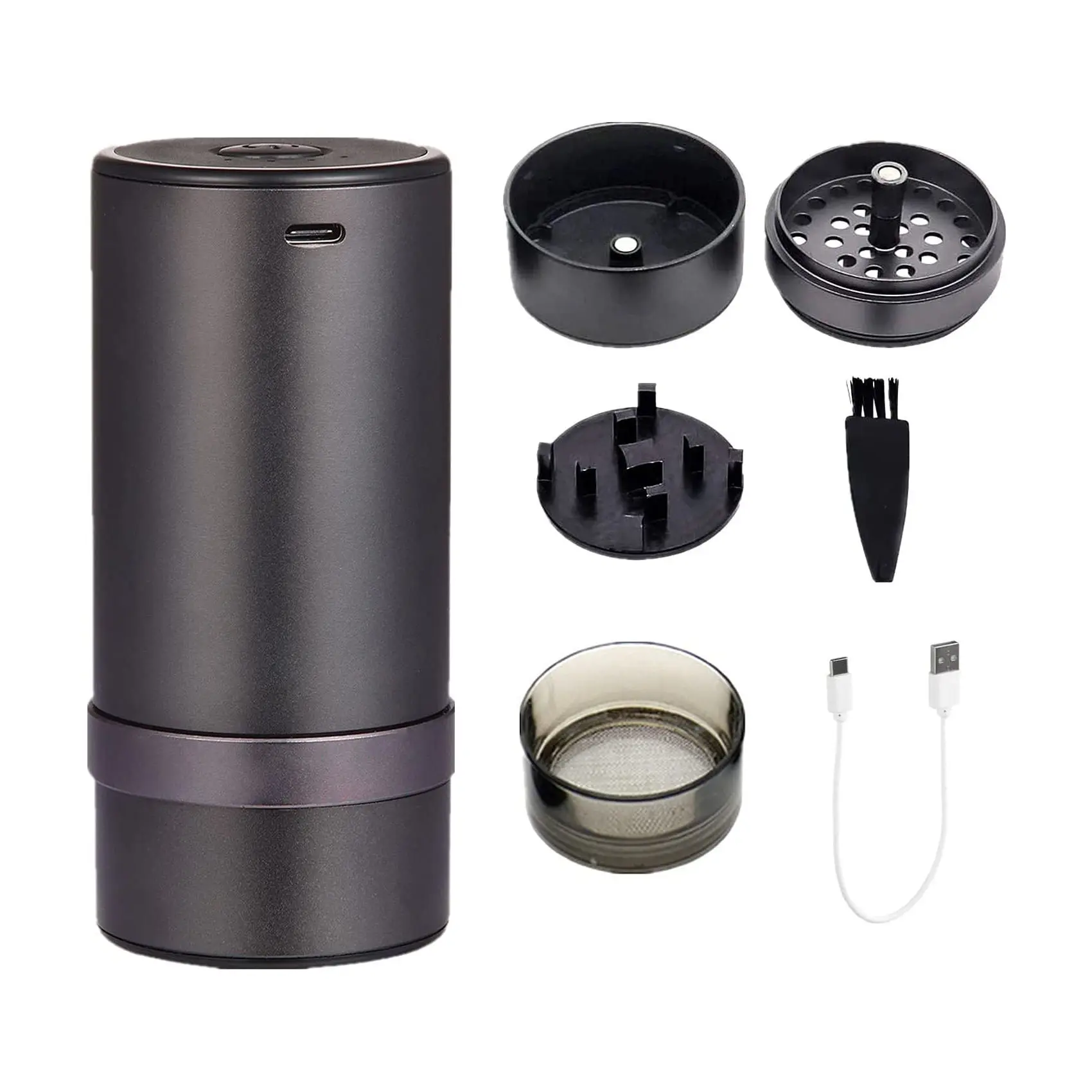 New Electric Grinder Automatic Electric Herb Grinder Pen Smoking Accessories Grinder Tobacco Machine
