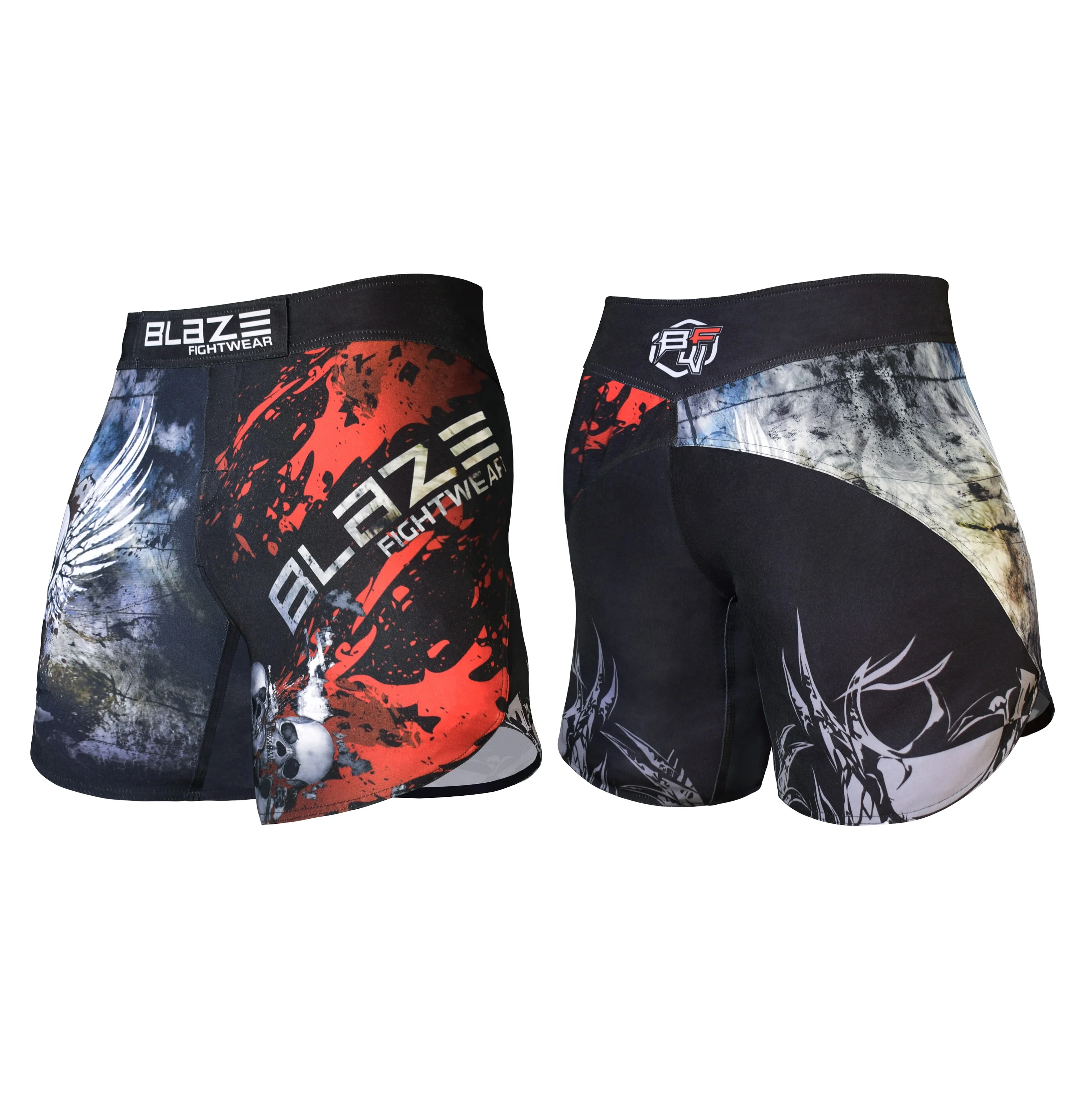 wholesale OEM custom MMA Shorts Training Fight shorts stretch fabric shorts