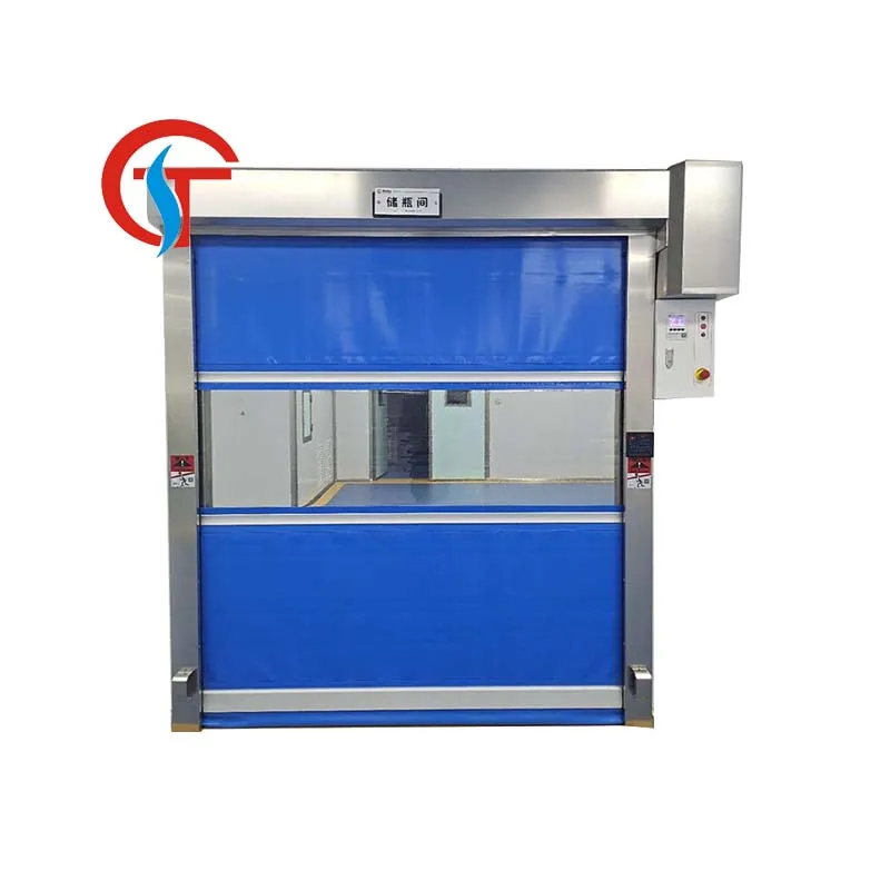 Industry Transparent Plastic High Speed Door Operator High Quality Fast Speed Rolling Roller Door For Factory Garage