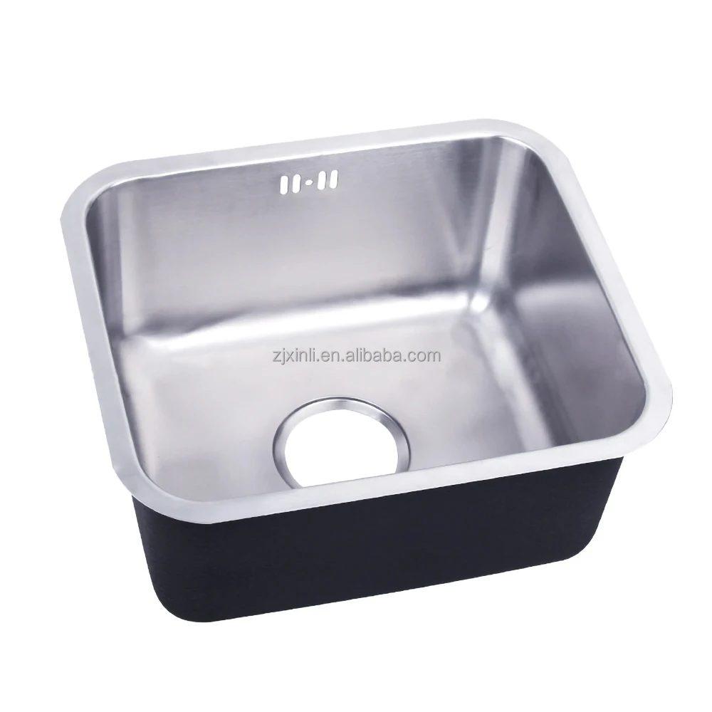 X26204 SUS304 Stainless Steel Material 40*35CM Size Of Under Mounted Single Bowl Kitchen Sink
