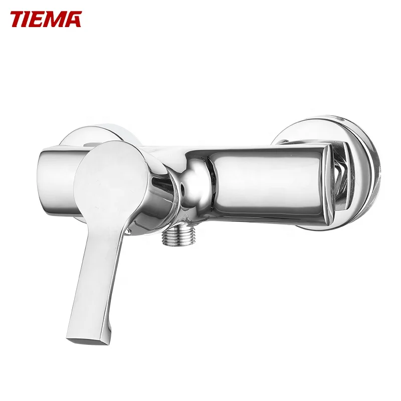 
TIEMA factory online chrome plating ceramic cartridge brass bathroom shower mixer 