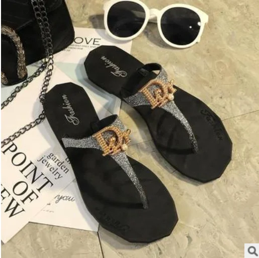 
New Fashion Shiny Design Summer Cool Flip Flops Slipper Sandals Women 