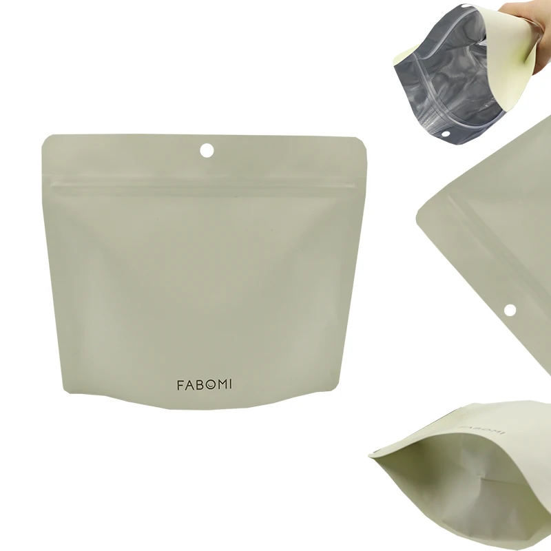 Printing Plastic Reusable Matte Packing Stand up Mylar Bags For Moisture Proof Coffee Bean Bags With Zipper