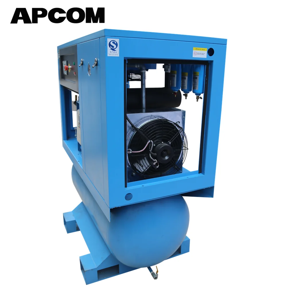 100cfm Dryer  10 Bar Portable Screw Air Compressor Diesel Engine Driven 500 L oil Free Screw Air Compressor