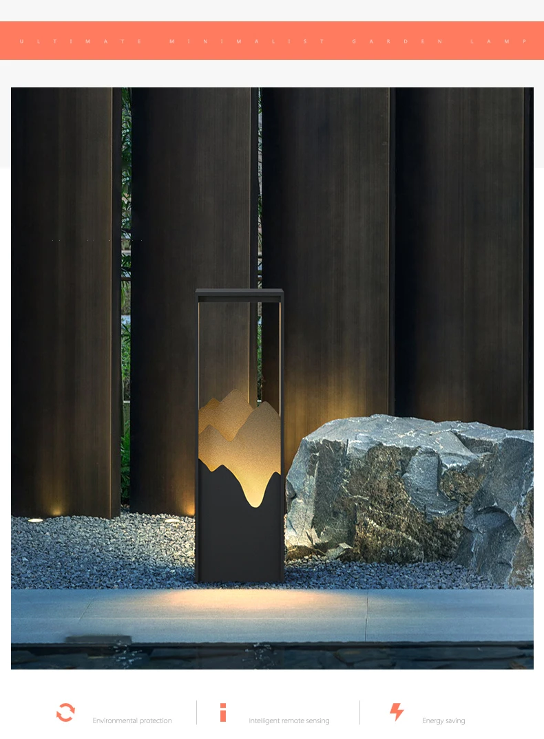 Outdoor IP65 Waterproof Led Bollard For Hotel Aluminium Modern Style COB Led Garden Light 10W Pathway Bollard Solar Lawn Lamp