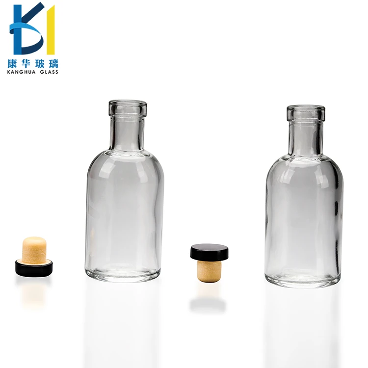 Vodka Mini Glass Wine Bottle With Cork
