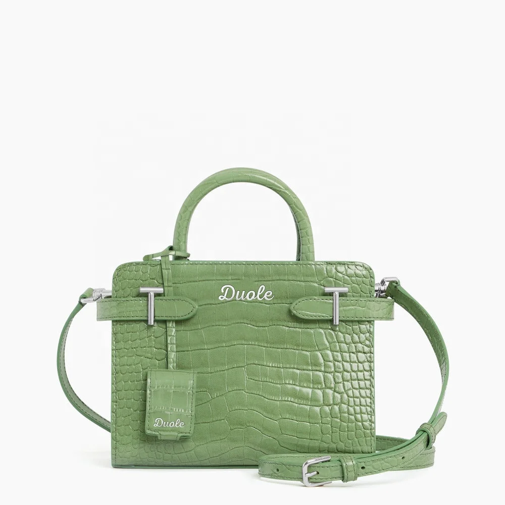 2024 High Quality Customize Handbags Women High End Italy Genuine Leather Tote Bag Plain Pocketbook Logo Luxury Ladies Handbag