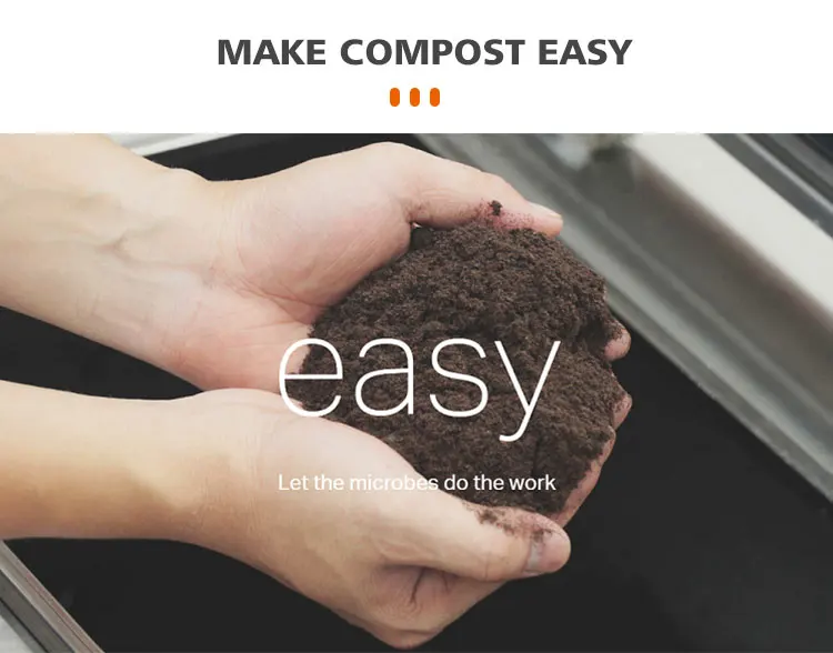 2021 OPDE High-quality Food Waste Composting Machine Proceed Ability 300kgt/day
