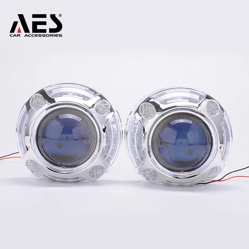 Светодиодная кожуха AES, украшение, Mas k, передняя фара Panamera типа C, светодиодный комплект для модификации для биксеноновых линз проектора