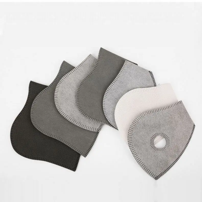 E1674 Hot Sale Waterproof Dustproof Protective 5 Pack Filter Paper 5ply Replaceable Activated Carbon Disposable Cycling Filter