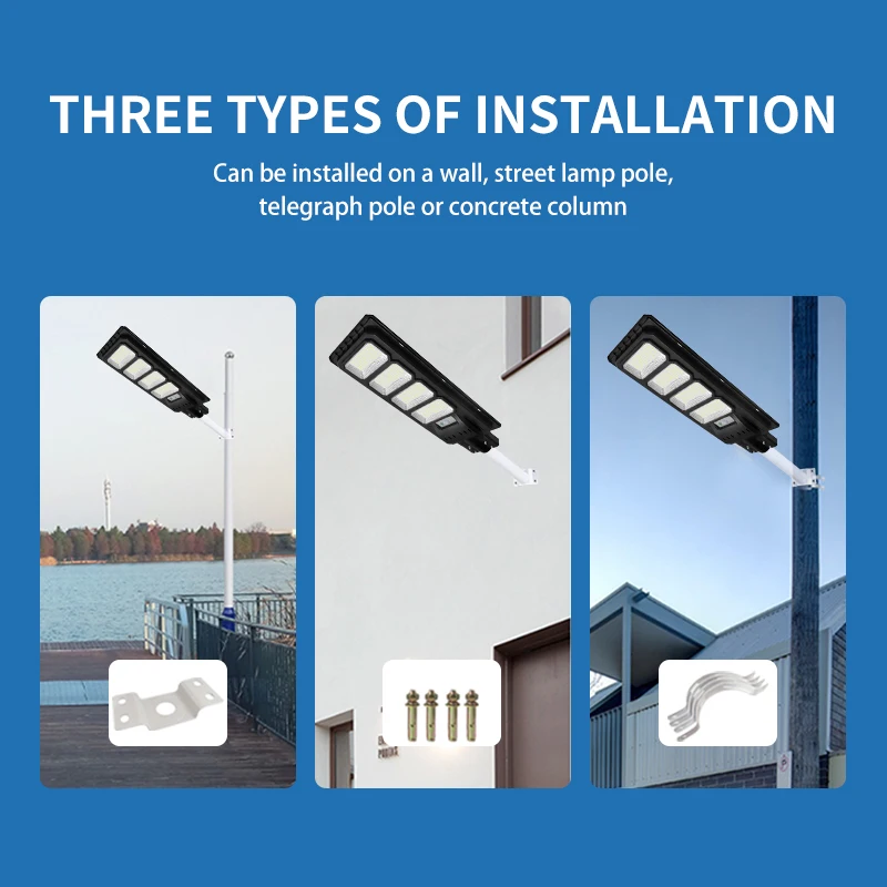Solar energy integrated solar LED street light ABS housing outdoor IP65 all in one solar street light