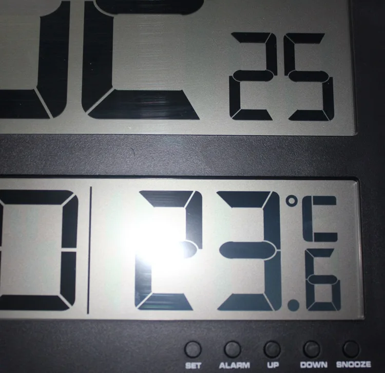 Large LCD RC Automatic Sensor Simple Wall Clock Home Decor Table Display Calendar Temperature Desktop Bedroom Office