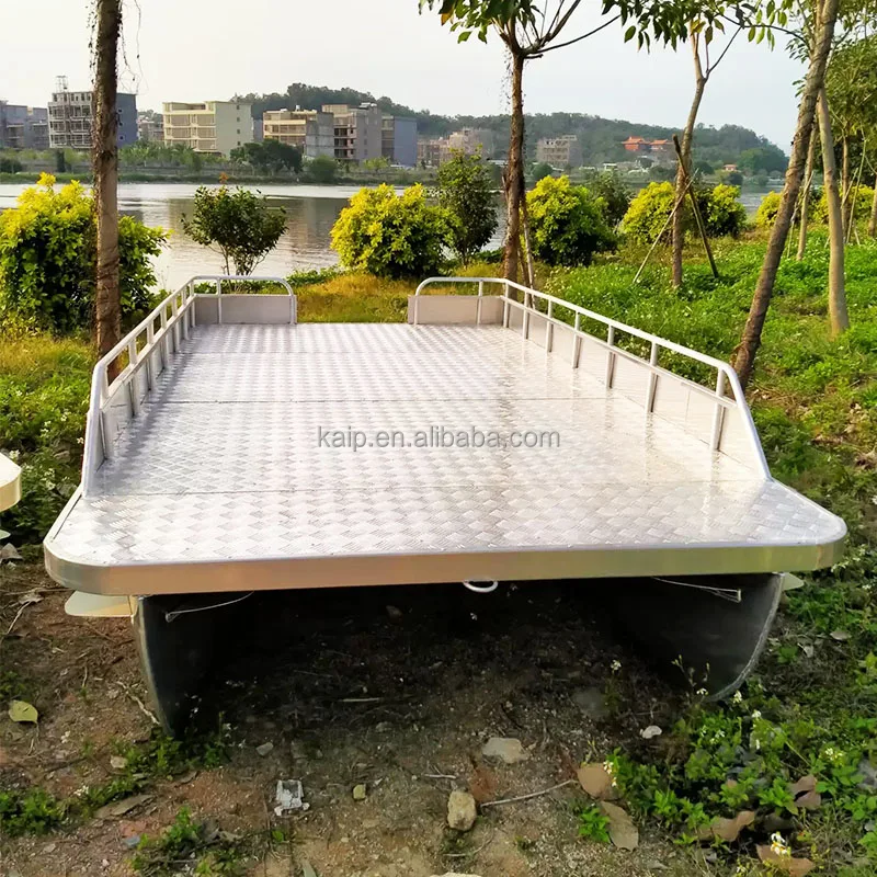 12ft Vessel passenger ship aluminum 5052 double two pontoons hull jet boat speed high speed rib boat with console cabin boats