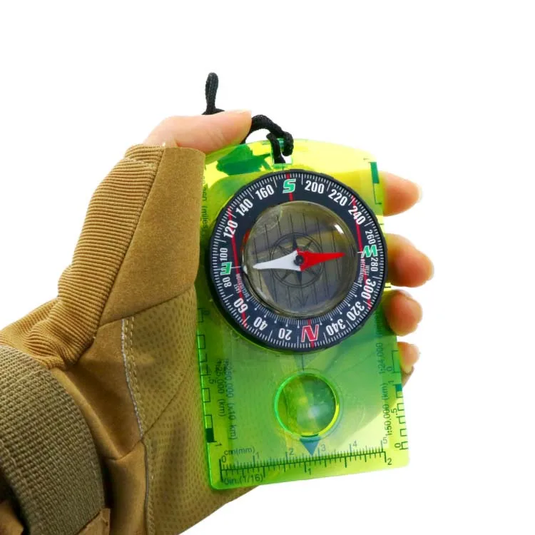 Outdoor Multi-Functional Navigation Survey Compass North Needle Orienteering Hiking Backpacking Scale Map Ruler Novelty Gift