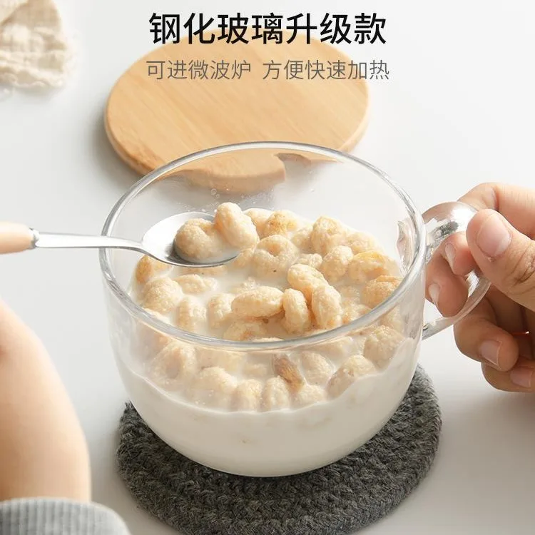 Оптовая Продажа 16 унций чашки и кружки закаленные стеклянные кофе кружка молока чашка