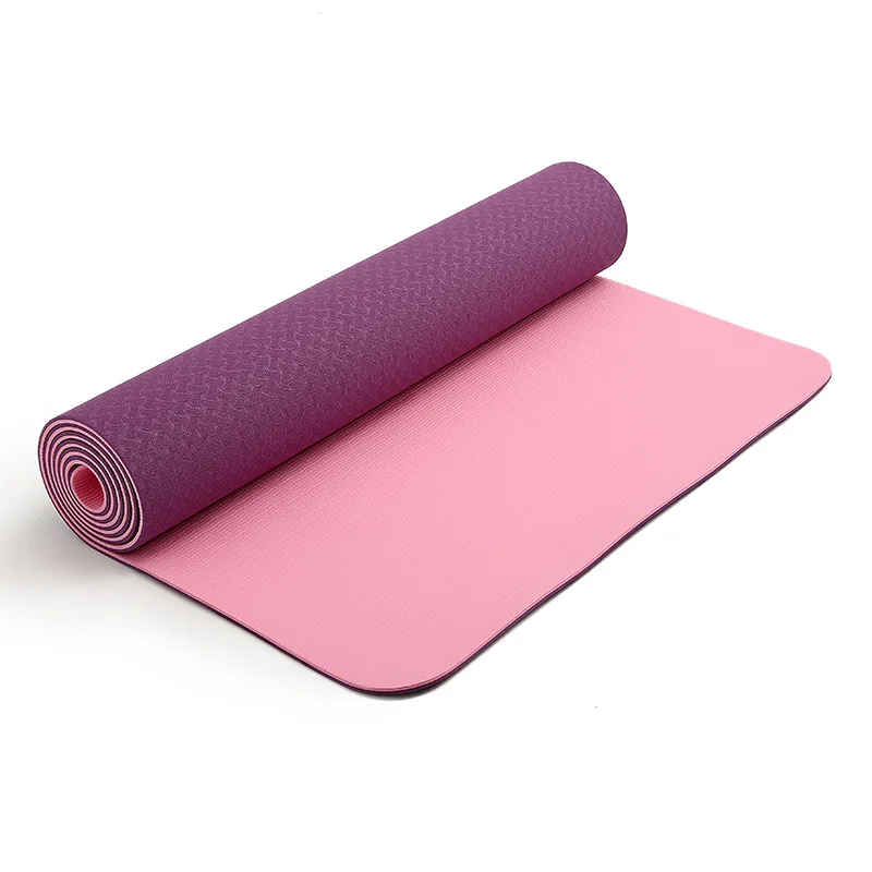 Custom Printed Eco Friendly Anti-fatigue Yoga Exercise Mat Anti Slip Tpe Yoga Mat 183*61*0.6cm