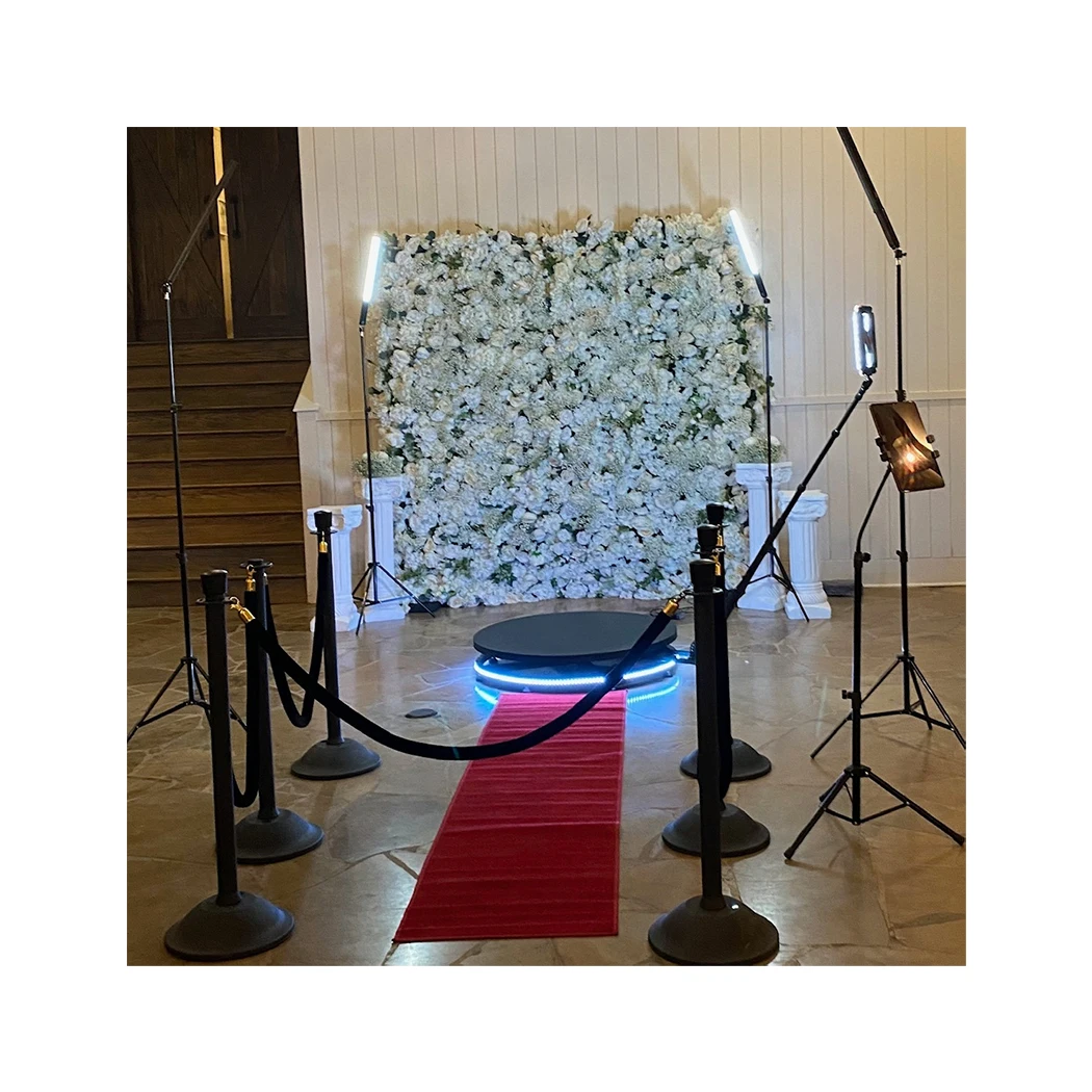 Automatic Rotating 3D Adjustable Rotating Round 360 Degree Party Video Camera Photo Booth Platform 360 Photo Booth On Sale