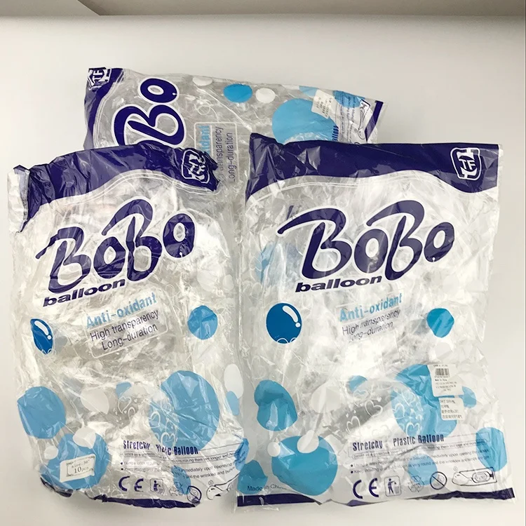 
Wholesale 50 pcs/opp bag 18 Inch Transparent Flashing Glowing in the Dark Led Bobo Ballons 