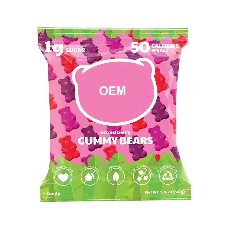 OEM Dietary Fiber Supplement Keto Candy Gummy Bears  Gummy Bear Candy Bags