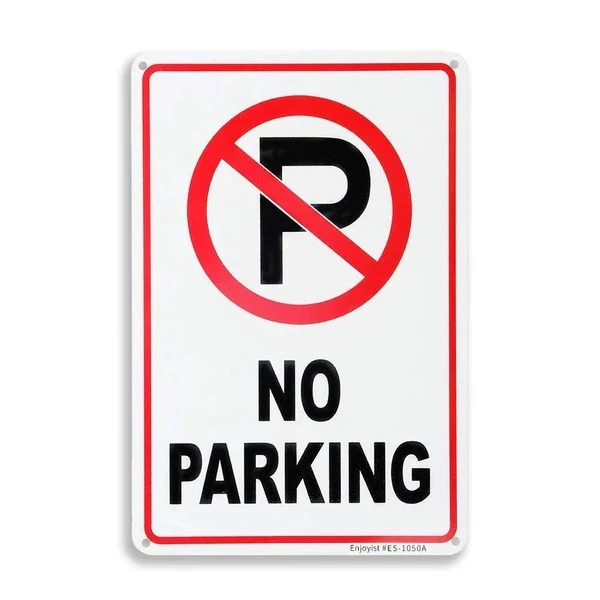 Reflective No Parking Sign Fire Line Aluminum Traffic Road Warning Signs Items for Safety
