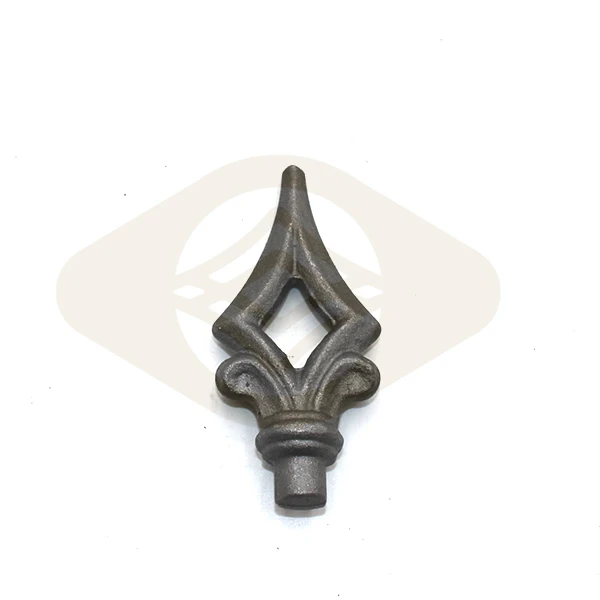 2020 Hot Selling Hand Forged Wrought Iron Fence Post Cap Railing Garden Spear Point For Ornamental