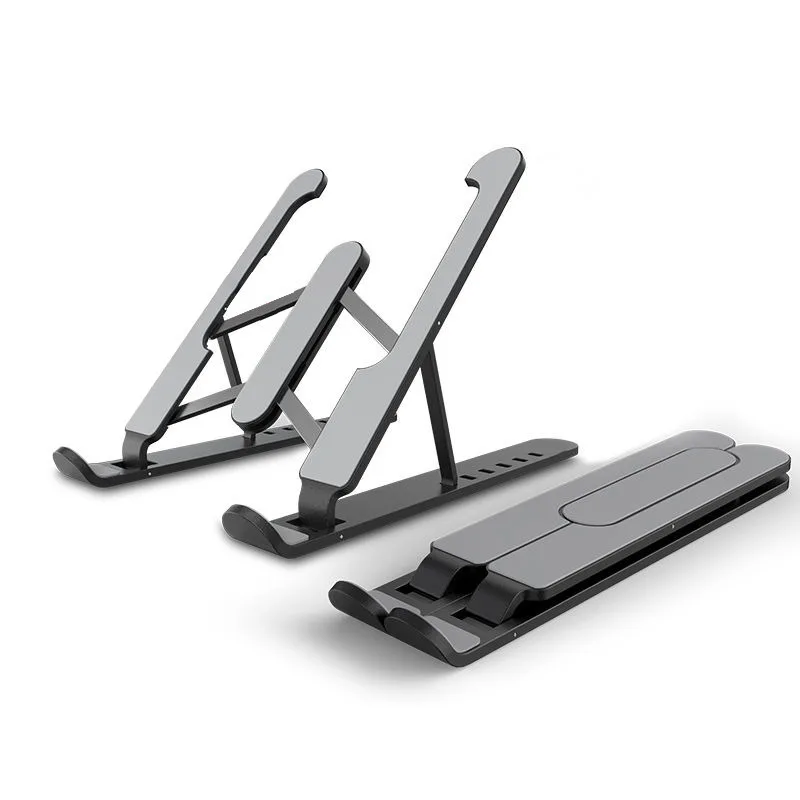 P1 Tablet Computer Stand Heat Dissipation Portable Ipad Stand Folding Lifting Base Cross-border Plastic Aluminium Laptop Stand