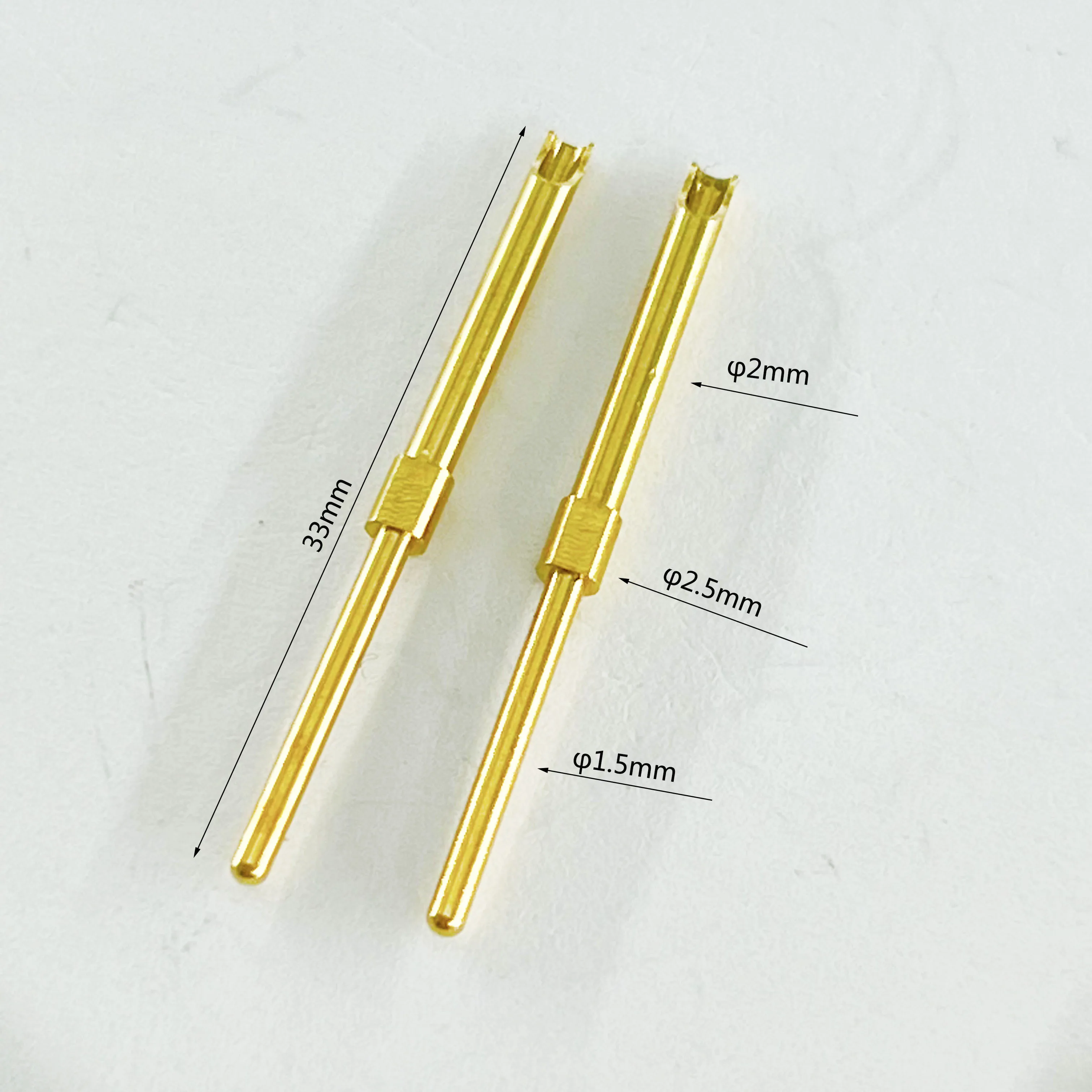 machining services Solid copper needle wire connector Waterproof welding wire wire connector  gold plated pins