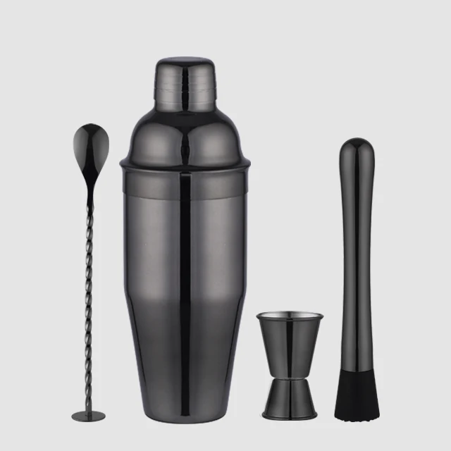 
OUYADA 700ml gold stainless steel bar set 