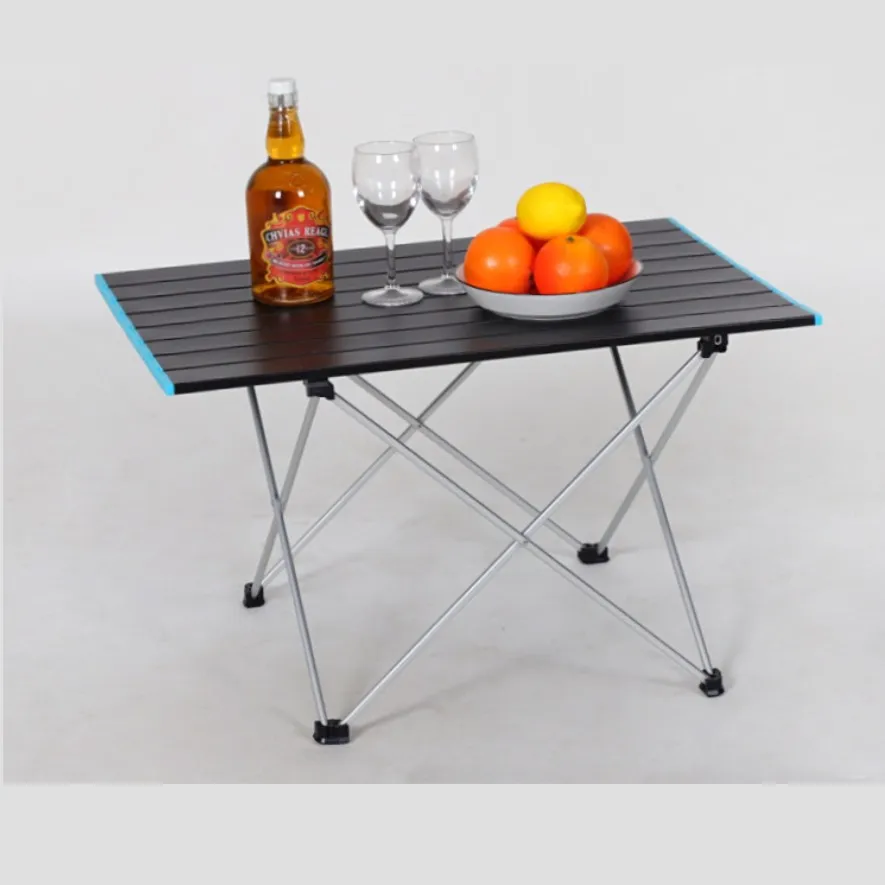Ultralight Aluminum Frame Roll up Camping Table Portable Folding Camping Desk for Outdoor Picnic Party BBQ barbecue