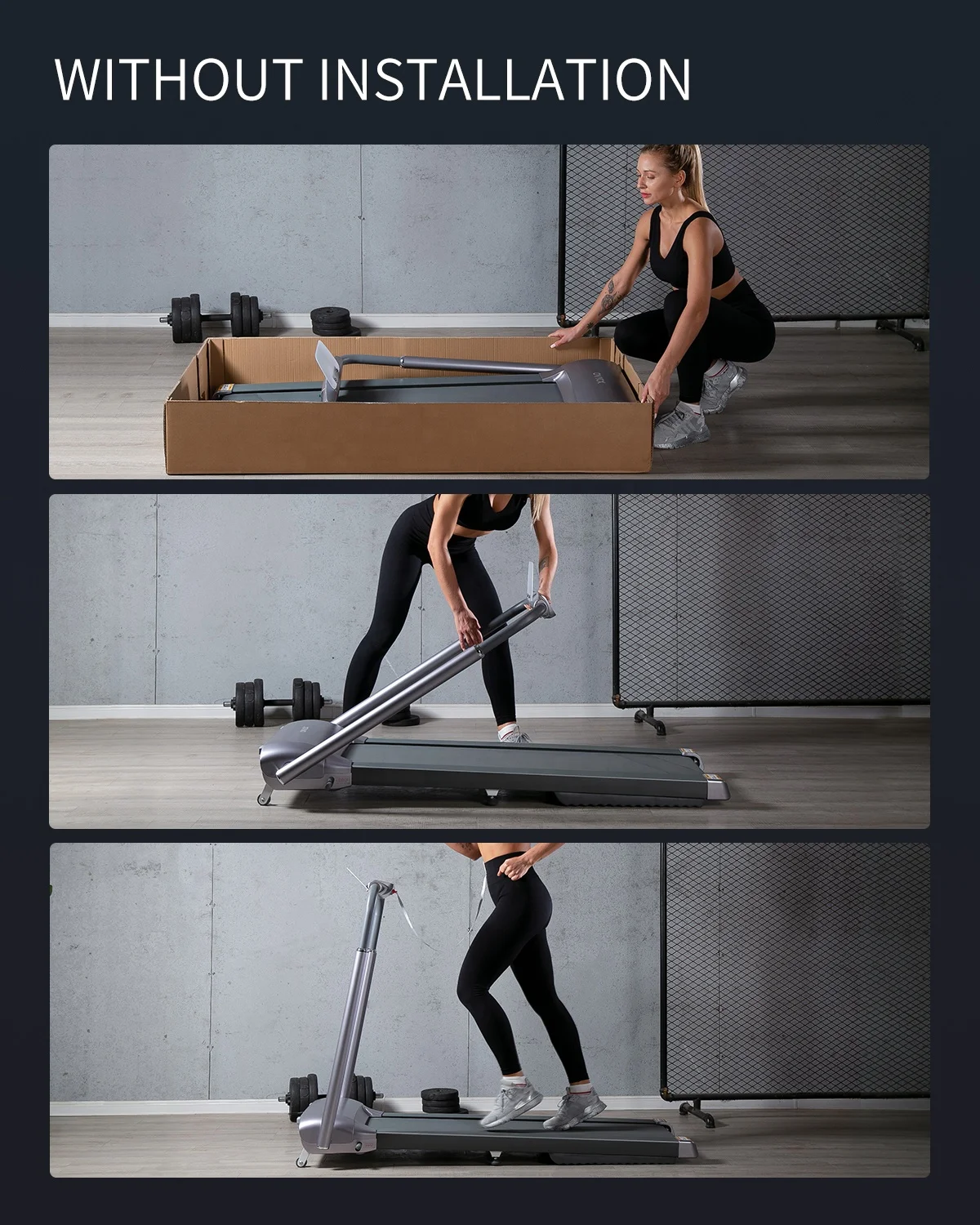 
Home Treadmill Machine Folding Manual Treadmill Electric 