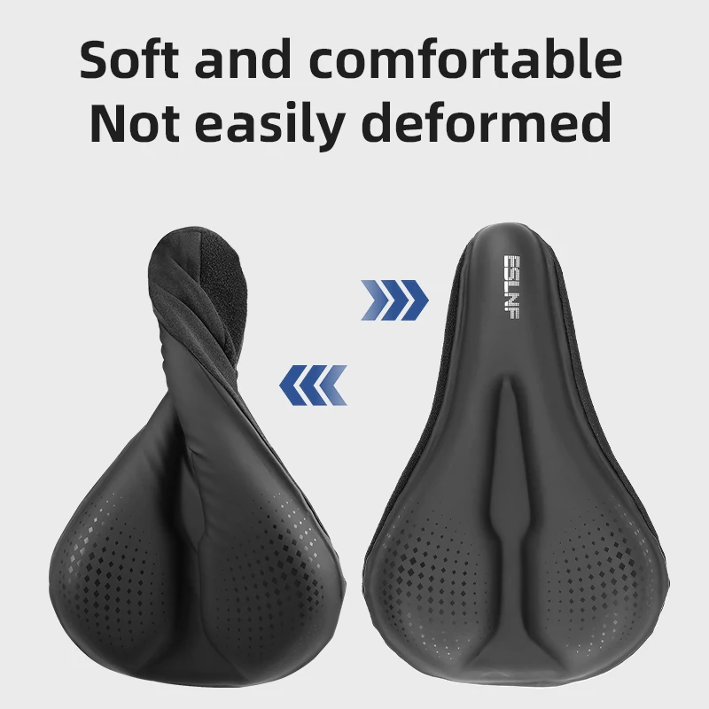 Gel Soft Bike Anti-slip Waterproof Saddle Cover Cushion Padded Sport Bicycle Outdoor Shock Absorption Padded Seat Cover