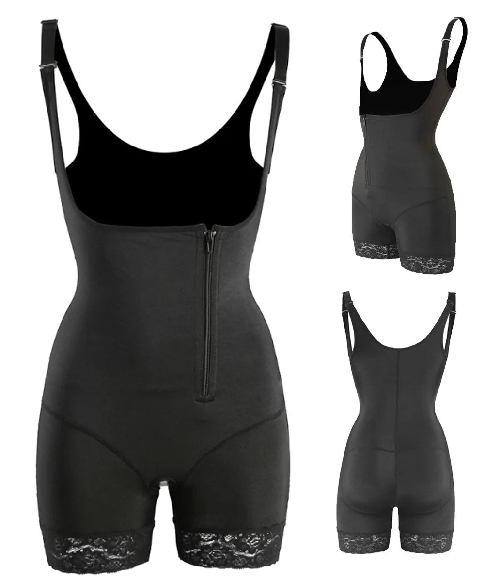 Plus Size Ventre Polyester Abdomen-flat Shapewear Underbust Waist Trainer Corset One Piece Shaper Lace Shapewear