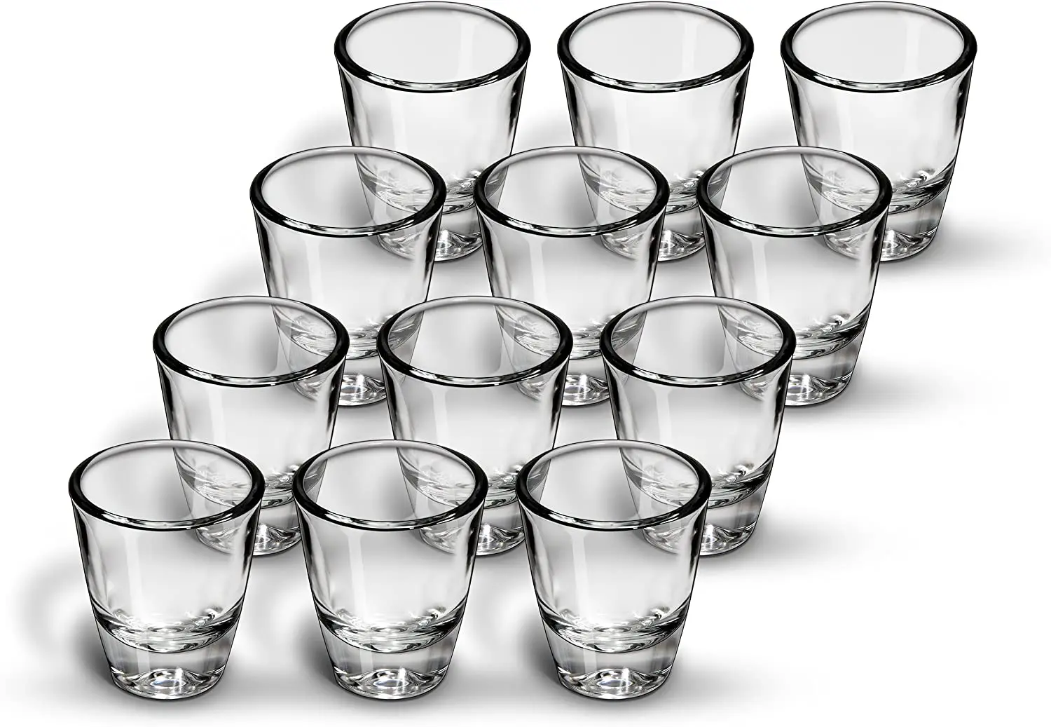 clear bullet shot glass set drinking tasting mini wine glass cup short glasses