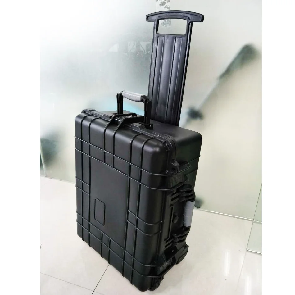 Heavy duty hard plastic case rolling trolley toolcase with wheels pelican 1560 luggage storage box with foam