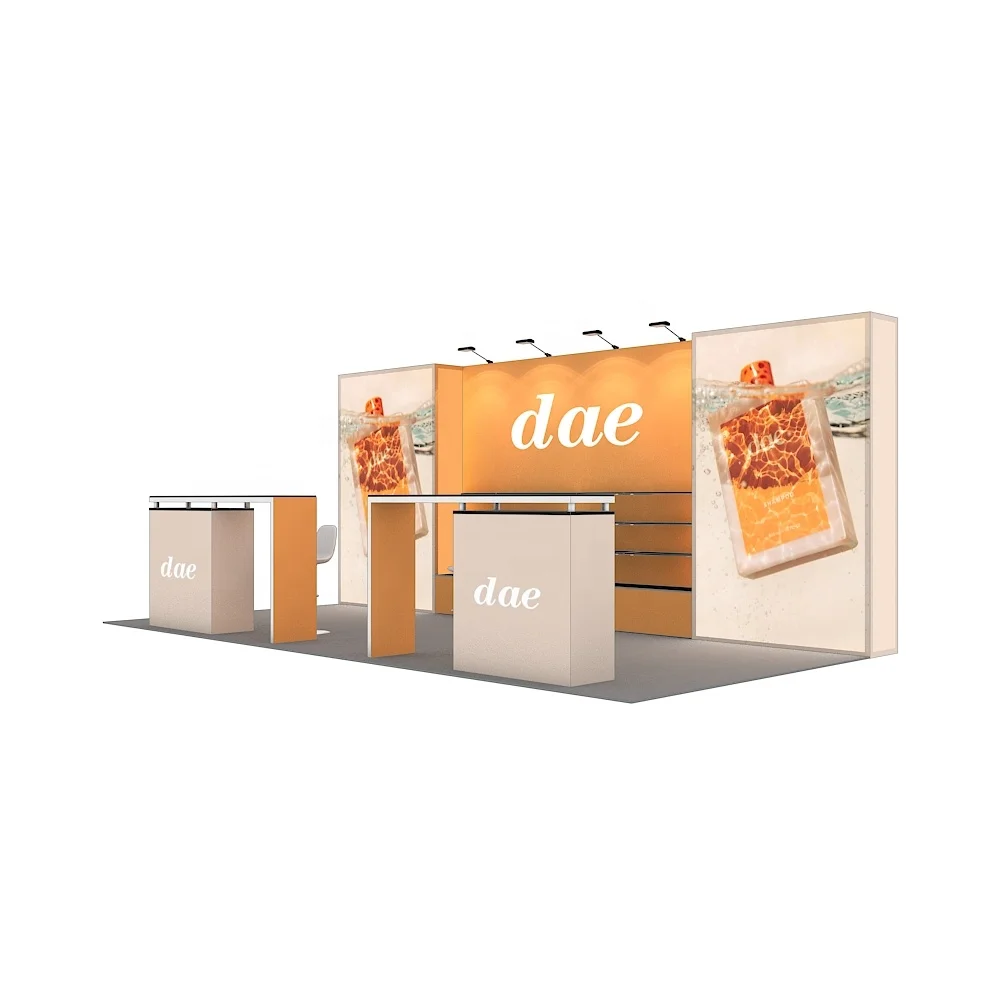 10x20ft Aluminum Frame SEG Lightbox Fabric Advertising Display Light Box Exhibition Stand Backlit Backdrop Trade Show Booth