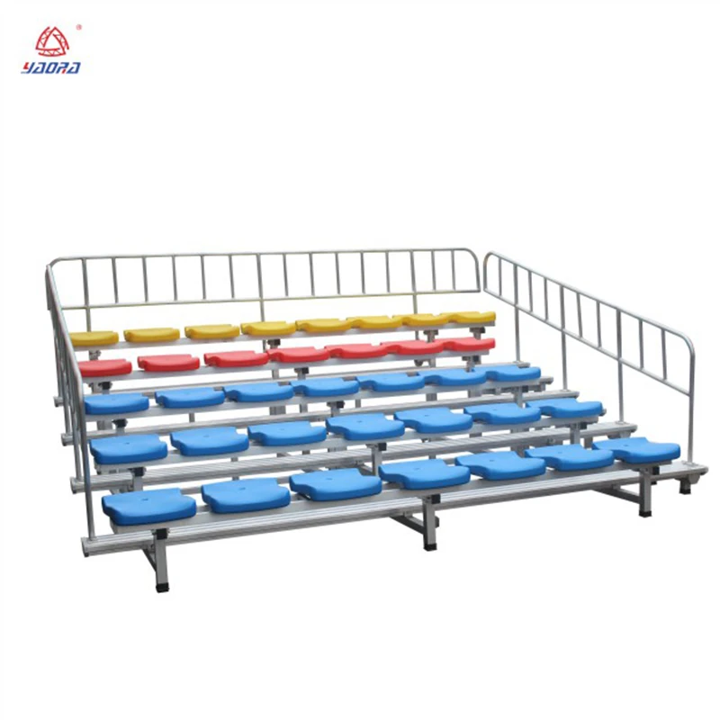 Wholesale indoor stadium retractable bleachers tribune telescopic bleachers grandstand for Basketball court Theater